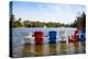 Adirondack Chairs Partially Submerged in the Lake Muskoka, Ontario, Canada-null-Stretched Canvas