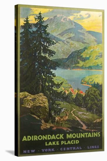 Adirondacks Travel Poster-null-Stretched Canvas