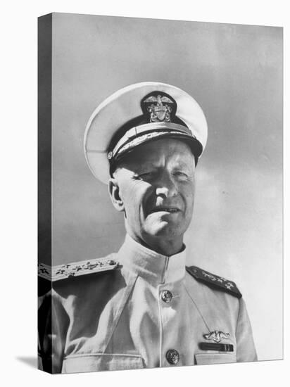 Admiral Chester with Nimitz During WWII-null-Premier Image Canvas