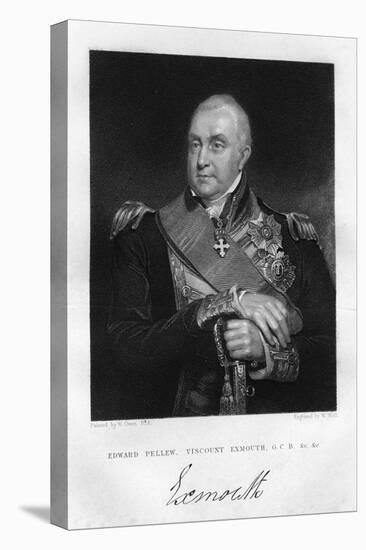 Admiral Edward Pellew (1757-183), 1st Viscount Exmouth, 1837-W Holl-Premier Image Canvas