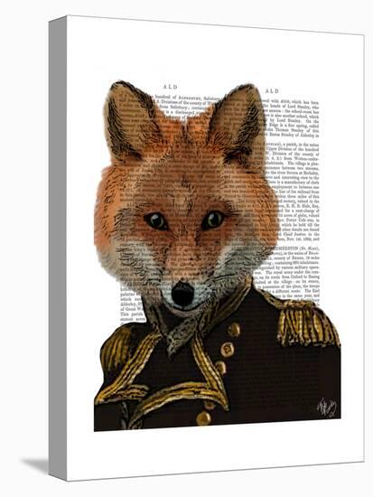 Admiral Fox Portrait-Fab Funky-Stretched Canvas