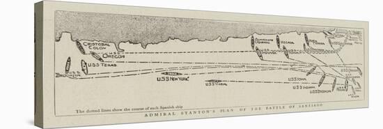 Admiral Stanton's Plan of the Battle of Santiago-null-Premier Image Canvas