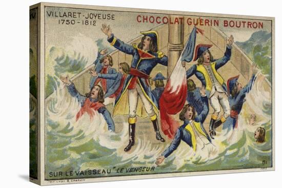 Admiral Villaret De Joyeuse on Board His Sinking Ship Vengeur Du Peuple-null-Premier Image Canvas