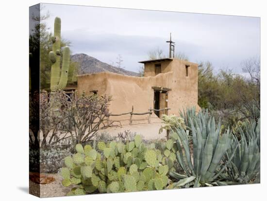 Adobe Mission, De Grazia Gallery in Sun, Tucson, Arizona, United States of America, North America-Richard Cummins-Premier Image Canvas