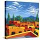 Adobe Rooftops-Frank Ybarra-Stretched Canvas