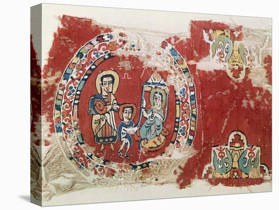Adoration of Magi, Fabric, Coptic Civilization, 8th Century-null-Premier Image Canvas