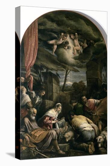 Adoration of Shepherds-Jacopo Bassano-Premier Image Canvas