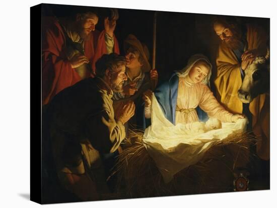 Adoration of the Shepherds, 1622-Gerrit van Honthorst-Premier Image Canvas