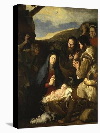 Adoration of the Shepherds, 1650-Jusepe de Ribera-Premier Image Canvas