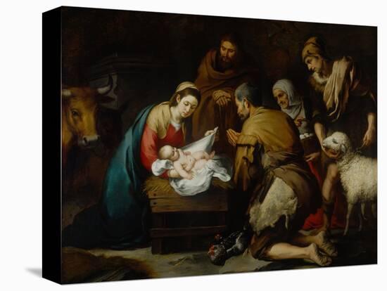 Adoration of the Shepherds-Bartolome Esteban Murillo-Premier Image Canvas