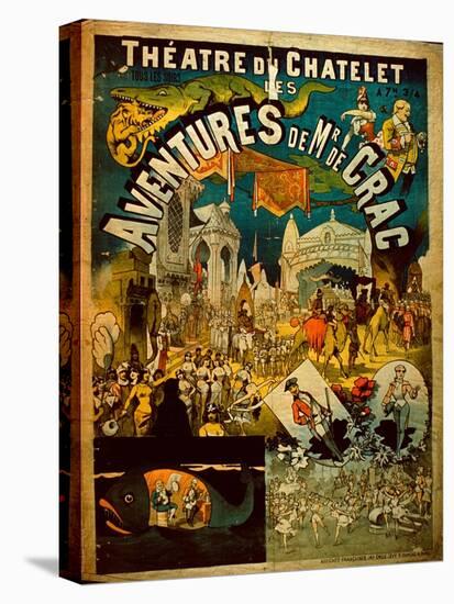 Adventures of Mr De Crac - French Circus Poster-null-Premier Image Canvas