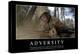 Adversity: Inspirational Quote and Motivational Poster-null-Premier Image Canvas