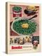 Advert for Benedict Processed Peas, 1951-null-Premier Image Canvas