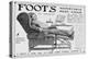 Advert for Foot's 'Burlington' Adjustable Rest-Chair, 1916-null-Premier Image Canvas