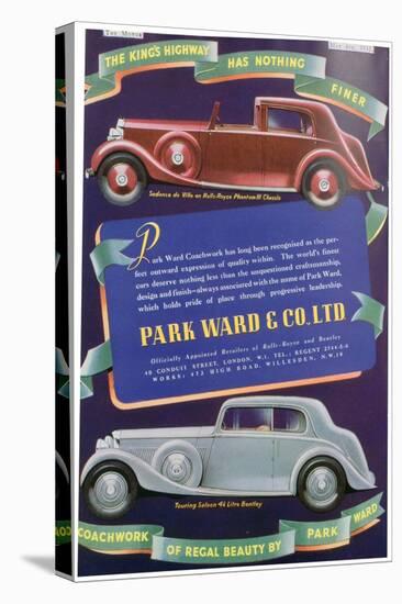 Advert for Park Ward and Co Car Coachwork, 1937-null-Premier Image Canvas