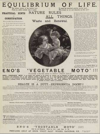 Advertisement, Eno's Vegetable Moto' Giclee Print | Art.com