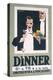 Advertisement for Dinner and Orchestra and Vocalist (Colour Litho)-Frank Newbould-Premier Image Canvas