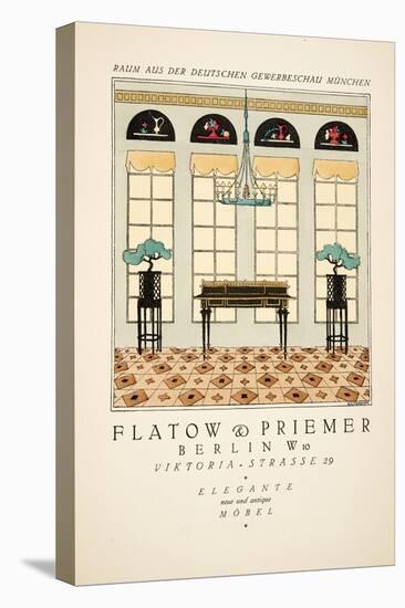 Advertisement for Flatow & Priemer , from Styl, Pub.1922 (Pochoir Print)-German School-Premier Image Canvas