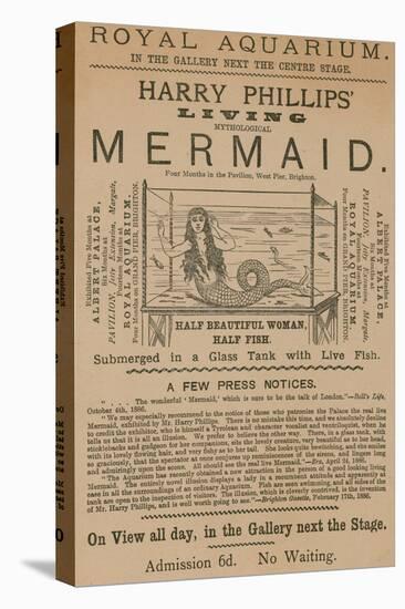 Advertisement for Harry Phillips' Living Mythological Mermaid-null-Premier Image Canvas