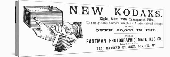 Advertisement for Kodak Cameras, 1890-null-Premier Image Canvas