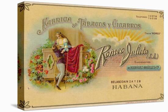 Advertisement for Romeo y Julieta cigars, c1900s-Unknown-Premier Image Canvas