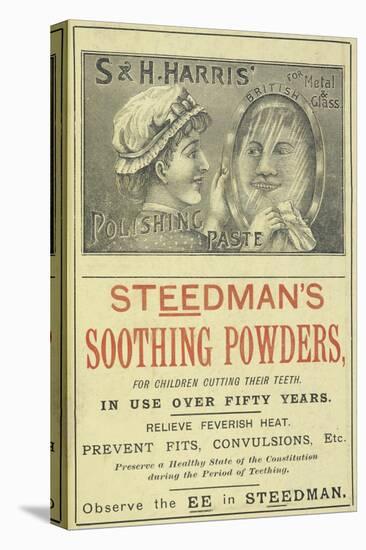 Advertisement For Steedman's Smoothing Powders and Harris' Polishing Paste-Isabella Beeton-Premier Image Canvas