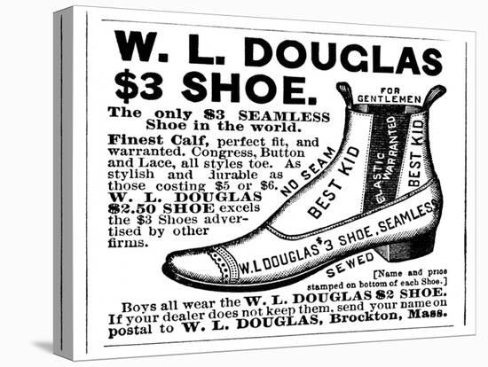 Advertisement for the Douglas $3.00 Men's Shoe, 1887-null-Premier Image Canvas