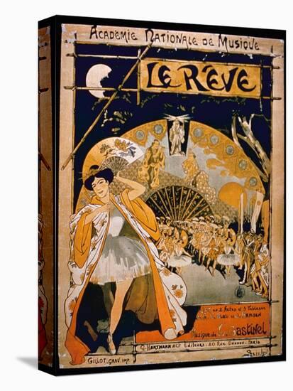Advertisement for the Musical 'The Dream', at the Academie Nationale De Musique, Engraved by Gillot-French-Premier Image Canvas