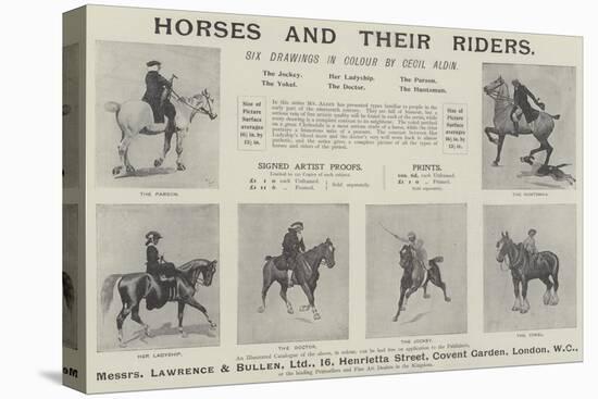 Advertisement, Horses and their Riders-Cecil Aldin-Premier Image Canvas