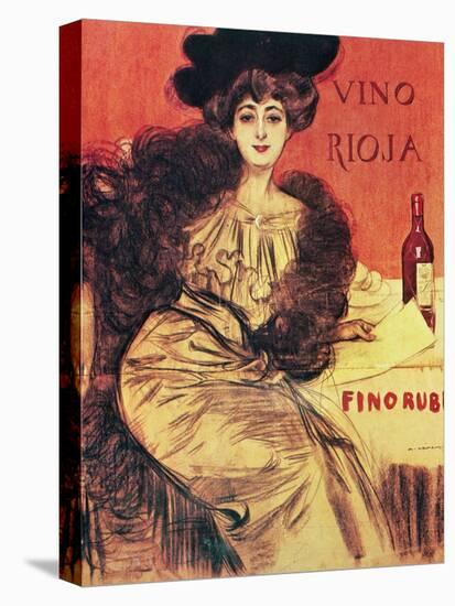 Advertisement. "Rioja Wine.modernist Style. Early 20th Century. Spain-Ramon Casas-Premier Image Canvas