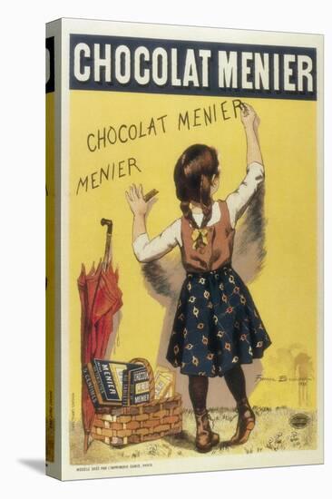 Advertisement Sign for 'Chocolat Menier', 1893-null-Stretched Canvas