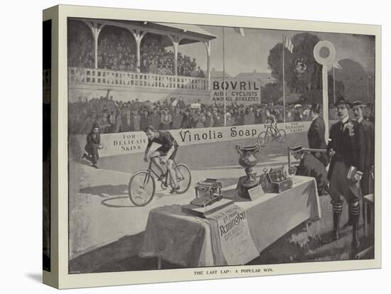 Advertisement, the Last Lap, a Popular Win-null-Premier Image Canvas