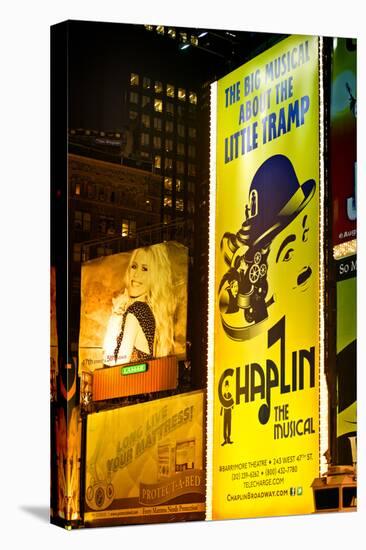 Advertising - Chaplin the musical - Times square - Manhattan - New York City - United States-Philippe Hugonnard-Premier Image Canvas