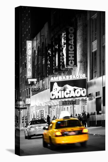 Advertising - Chicago the musical - Yellow Taxi Cabs - Times square - Manhattan - New York City - U-Philippe Hugonnard-Premier Image Canvas