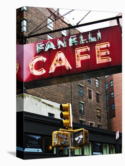Advertising - Fanelli Cafe - Soho - Mahnattan - New York - United States-Philippe Hugonnard-Premier Image Canvas
