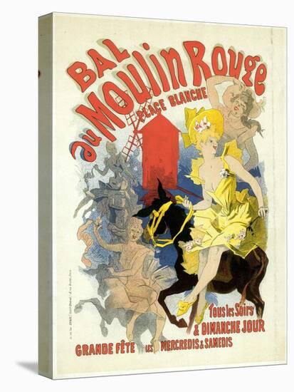 Advertising Lithograph, Le Bal Dumoulin Rouge-Jules Chéret-Premier Image Canvas