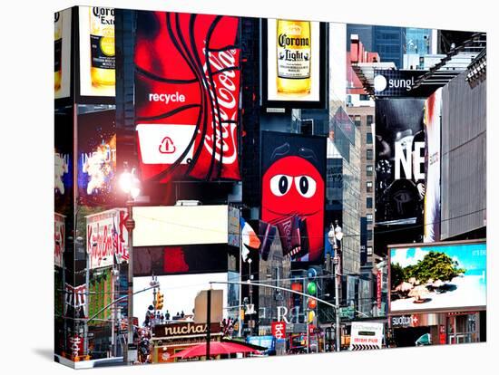 Advertising on Times Square, Manhattan, New York City, United States-Philippe Hugonnard-Premier Image Canvas