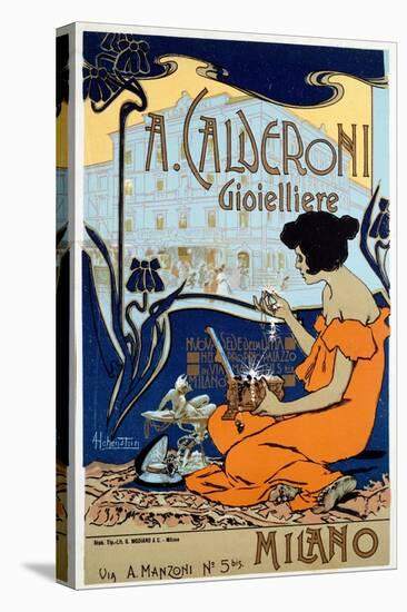 Advertising Poster for Calderoni Jeweler in Milan, C1920-Adolfo Hohenstein-Premier Image Canvas