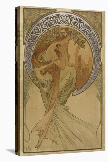 Advertising Poster for Thearts: Poetry-Alphonse Mucha-Premier Image Canvas