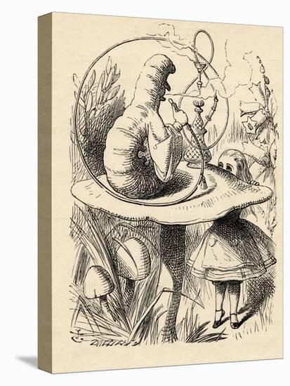 Advice from a Caterpillar, from 'Alice's Adventures in Wonderland' by Lewis Carroll, Published 1891-John Tenniel-Premier Image Canvas