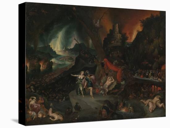 Aeneas and the Sibyl in the Underworld, 1630s-Jan the Younger Brueghel-Premier Image Canvas