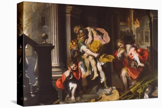 Aeneas' Flight from Troy, 1598-Federico Barocci-Premier Image Canvas