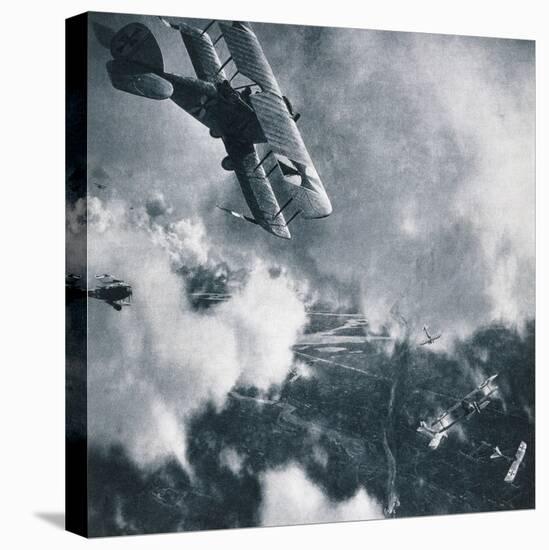 Aerial Combat on the Western Front, WWI Photogravure-Stapleton Collection-Premier Image Canvas