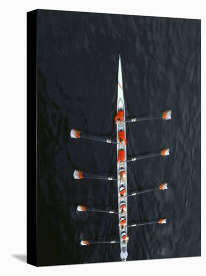 Aerial of Rowing Crew in Motion-Stuart Westmorland-Premier Image Canvas