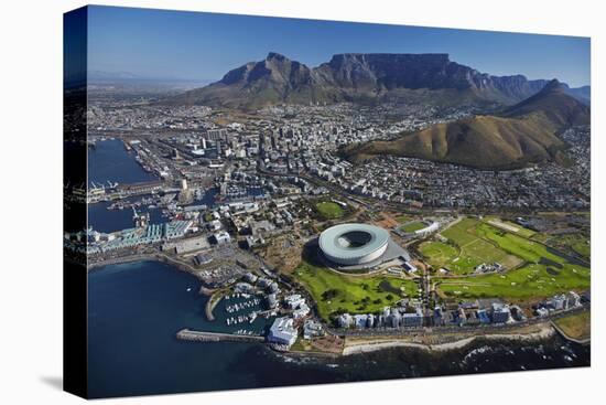 Aerial of Stadium, Golf Club, Table Mountain, Cape Town, South Africa-David Wall-Premier Image Canvas