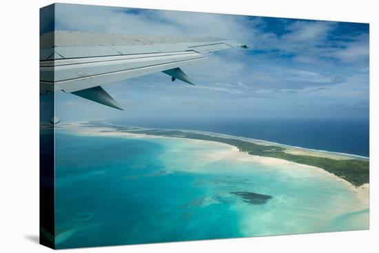 Aerial of Tarawa, Kiribati, South Pacific, Pacific-Michael Runkel-Premier Image Canvas