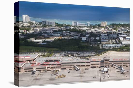 Aerial of the Airport of Guam, Us Territory, Central Pacific, Pacific-Michael Runkel-Premier Image Canvas