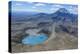 Aerial of the Blue Lake before Mount Ngauruhoe, Tongariro National Park, North Island-Michael Runkel-Premier Image Canvas