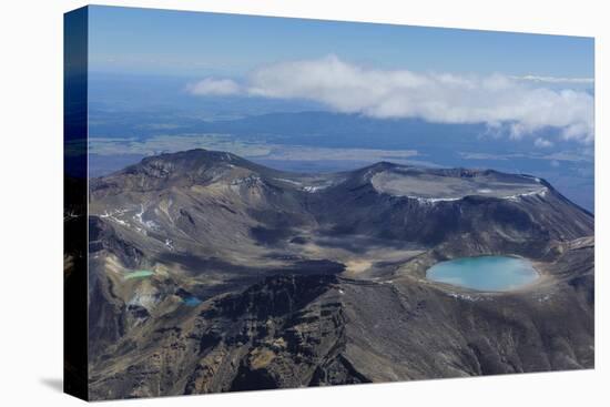 Aerial of the Colourful Tama Lakes in the Tongariro National Park, North Island, New Zealand-Michael Runkel-Premier Image Canvas