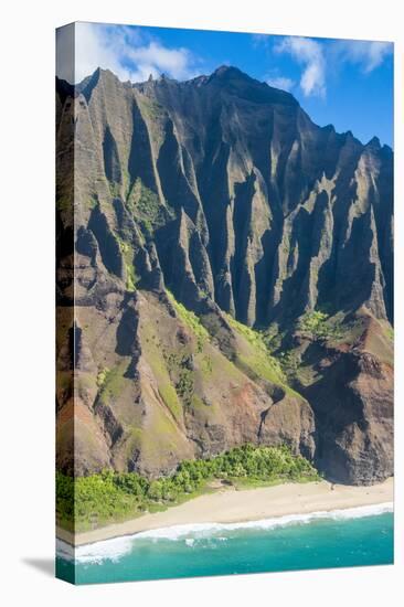 Aerial of the Rugged Napali Coast, Kauai, Hawaii, United States of America, Pacific-Michael Runkel-Premier Image Canvas